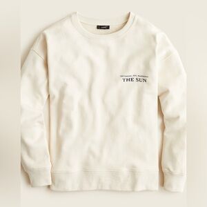 J.Crew University Terry sun tarot card sweatshirt size M